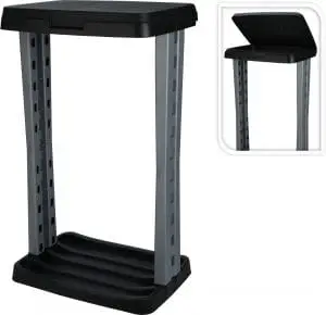 Ruslapokastandur ferkantaður 60L