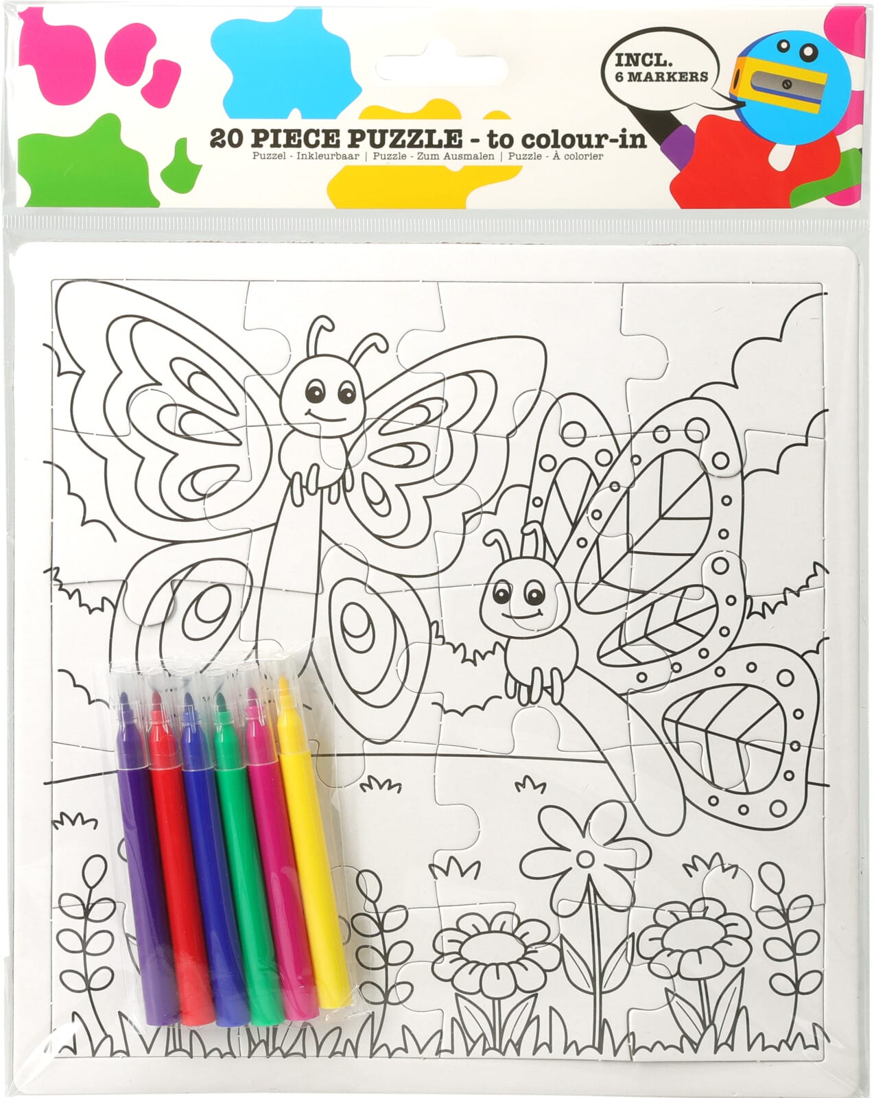 Litablað 21 x 21 cm og litir - Image 3