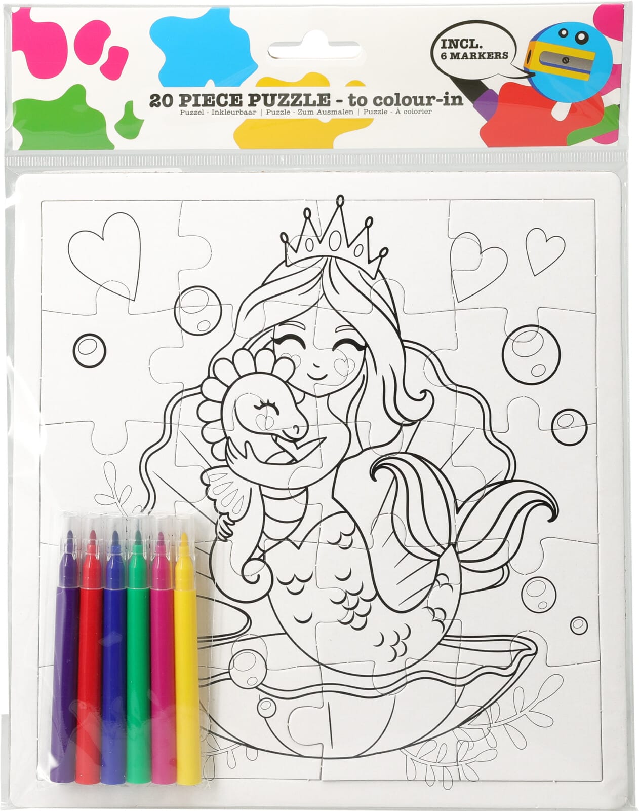 Litablað 21 x 21 cm og litir - Image 4