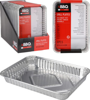 BBQ Ál Grillbakki 24x16x1,5 cm 4 stk
